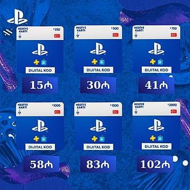 PlayStation Türkiyə PSN Hədiyyə Kartları – Rəqəmsal Kod Növlər və