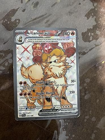 kohne pullarin satisi: Pokemon TCG – Arcanine ex (Tera) kolleksiya kartı - Seriya: Scarlet — 2