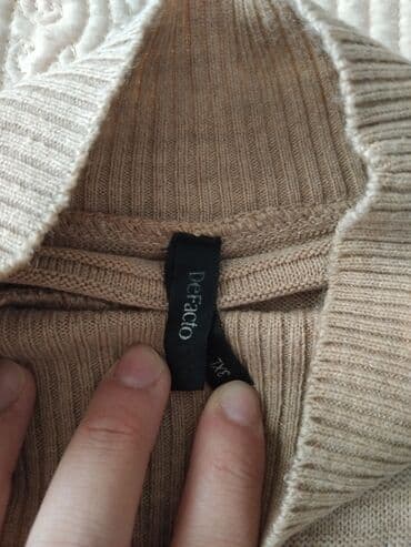 черные мужские водолазки: Sviter, Defacto, 2XL, rəng - Bej — 2