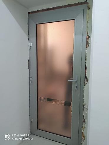 Yeni Plastik qapı Zamok və çərçivə ilə, Zəmanətsiz, Pulsuz quraşdırma, Pulsuz çatdırılma, Ödənişli çatdırılma, Rayonlara çatdırılma