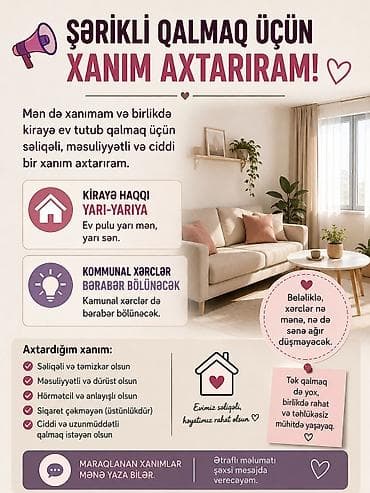 kiraye evler inşaatçılar: Şərikli qalmaq üçün xanım axtarılır Mən də xanımam və uzunmüddətli — 1