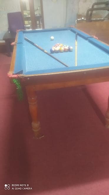 İdman çantaları: Bilyard/stolüstü bilard masası dəsti - Klassik taxta karkaslı bilard — 3