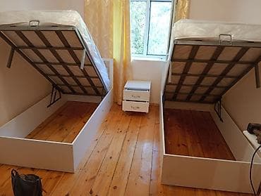2 односпальные кровати, 2 тумбы, Азербайджан at lalafo.az 2 односпальные кровати, 2 тумбы, Азербайджан