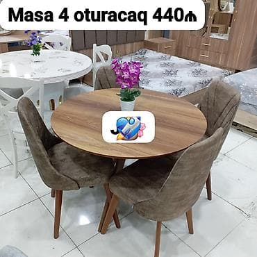 Mətbəx üçün, Yeni, 4 stul