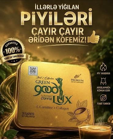 gün eynəyi: Green Good Lux Slimming Coffee – L-Carnitine + Kollagen tərkibli — 1