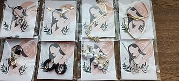 Zərgərlik əşyaları: Qadın aksesuarları setləri - Boyunbağılar: - Gümüş tonlu zəncir — 1