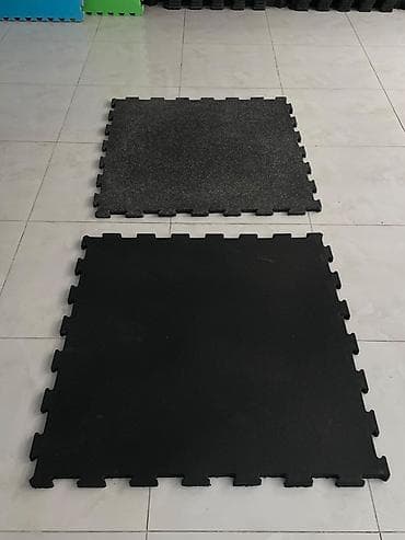 19 litre su: Rezin puzzle döşəmə panelləri - İdman zalı, fitnes studiyası — 2