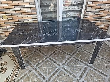 itmiş əşya: Mebel dəsti – mərmər naxışlı masa və 4 çekmecəli komod - Masa: Geniş — 3