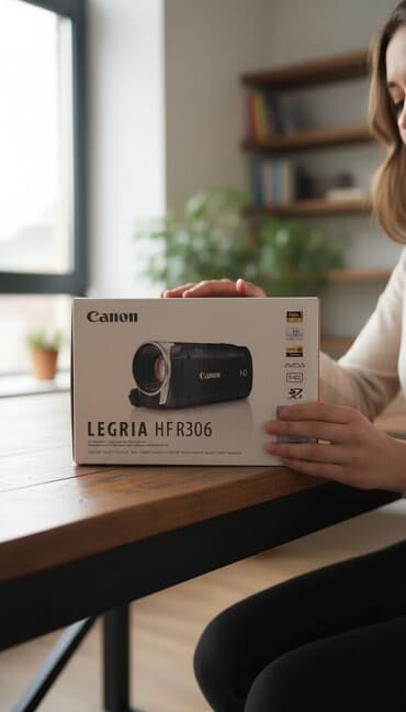 canon r6: Canon LEGRIA HF R306 videokamera Full Dəst - HD Camcorder, rəng: qara — 1