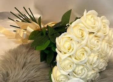 rozmarin bitkisi: Məhsul: Gül buketləri və dekorativ hədiyyələr - Zərif gəlin buketi — 2