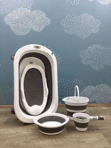 mişqa şekilleri: Qatlanan Vanna 🔷️5-li dəst Yeni Upakofka Qatlanır Suyun temperaturunu — 4