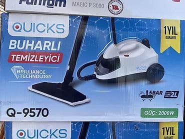 telefon gence: Quicks Q-9570 buharlı təmizləyici - Güc: 2000W - Təzyiq: 1.5 bar — 1