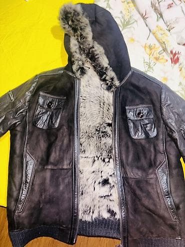 Kurtkalar: Kurtka, Dəri, Qış, 2XL — 1