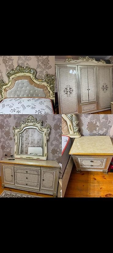 matras islenmis: Yataq dəsti satılır 460₼. matrası yoxdur. Ünvan hökməli. 2790 — 1