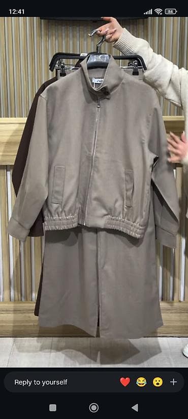 Zara madel ketan dest. bej rengde. s ölçü. ölçü sehv sifariş verdiyime