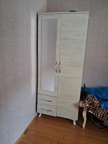 Новый, 4 двери, С зеркалом, Белый, Распашной, Прямой шкаф — 2