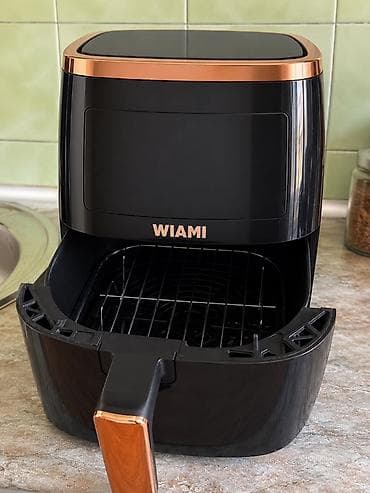 WIAMI hava fritözü (air fryer) - Rəng: qara gövdə, mis rəngli çərçivə — 2