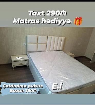 ucuz yataq destleri: İkinəfərlik çarpayı, Yeni — 1