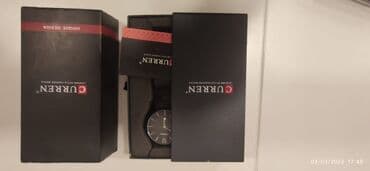 qara kemer: İşlənmiş, Qol saatı, Curren, rəng - Qara — 5