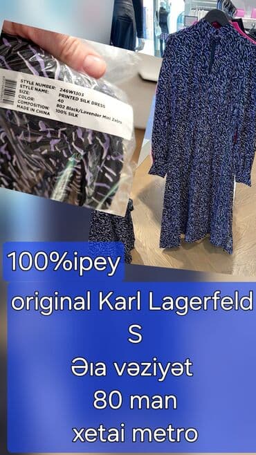 qadın ucun donlar: Kokteyl donu, Midi, Karl Lagerfeld, S — 1