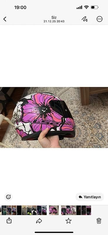 tufan m: LS2 integral motosiklet dəbilqəsi – Flower grafikalı Xüsusiyyətlər: - — 3