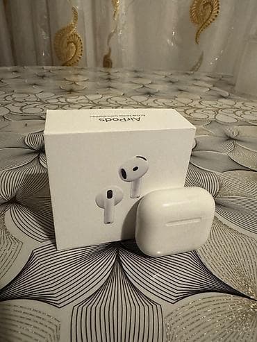 Б/у Беспроводные (Bluetooth) Наушники, Apple, цвет - Белый