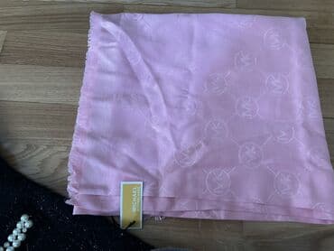 Наручные часы: Michael Kors şal/şarf - Rəng: açıq çəhrayı - Dizayn: parça üzərində — 2