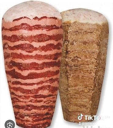 Ləpələr: Doner üçün ətlər – şişdə hazır bloklar - Məhsul növü: toyuq və mal — 1