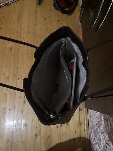 Qadın üçün shopper/tote tipli çanta - Rəng: qəhvəyi tonlarında — 2