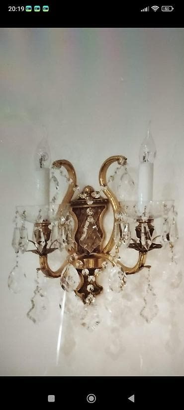 lampa satisi: Çılçıraq, 6 lampa, Xrustal — 2