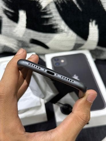 iphone 12 ağ: IPhone 11, 128 GB, Qara, Face ID — 5