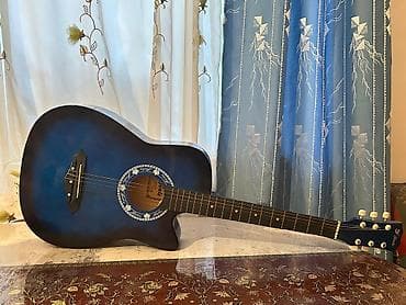 körpü: Akustik gitara – mavi sunburst rəng - Korpus: dreadnought tipli — 1