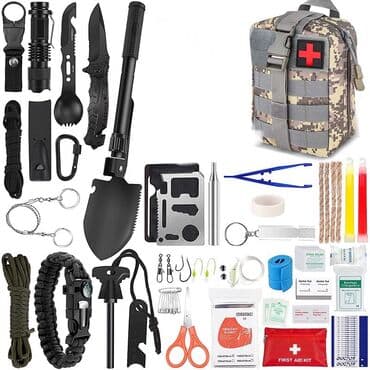 çadır kamp: Sos alet desti 
Survival desti — 3