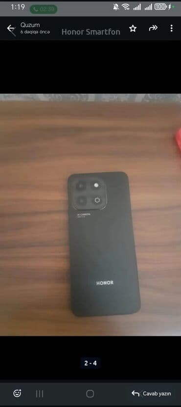 Honor X6b, 128 GB, rəng - Qara, Barmaq izi