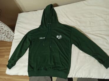 зеленая мужская кофта: Svitşort kapşonlu yaşıl 
kişi və ya qadın üçün yeni — 1
