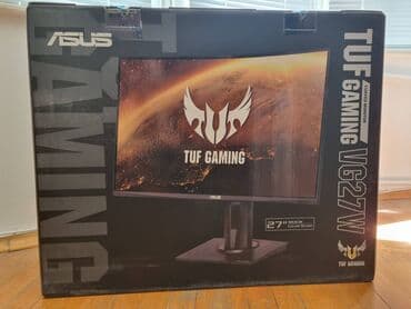 gaming monitor: ASUS TUF Gaming VG27WQ 27 дюймов, разрешение 1440p, матрица VA, 1мс — 1