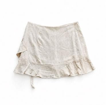 qisa etek: Mini Ətək, Stradivarius, Kətan, XS — 3
