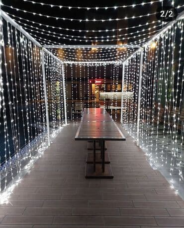 həyət işıqları: LED işıq toru – dekorativ işıqlandırma - Növ: LED işıqlı tor (şəbəkə) — 3