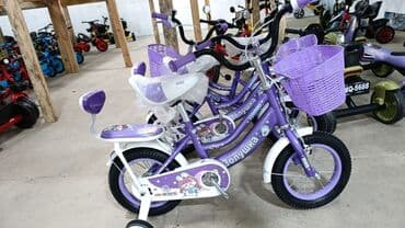 qızlar üçün hədiyyələr: Yeni İki təkərli Uşaq velosipedi 12", sürətlərin sayı: 1, Ünvandan götürmə — 13