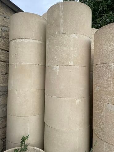 Daş sütunlar – dekorativ və konstruktiv elementlər - Material: təbii