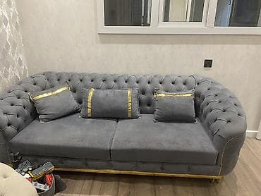 stul iwlenmiw: Divan, Açılmayan, Bazasız, Vеlur parça — 3