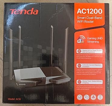 rtx 4070 super: Satılır: Tenda AC6 AC1200 Smart Dual-Band WiFi Router Router — 1