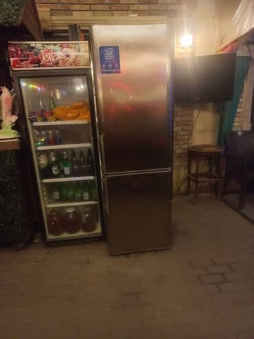 İşlənmiş 2 qapılı Samsung Soyuducu Satılır, rəng - Gümüşü, Dolab içi