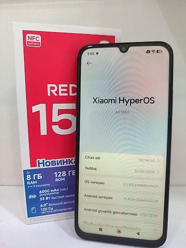 internet modem 5g: Redmi 128 GB, rəng - Qara — 2