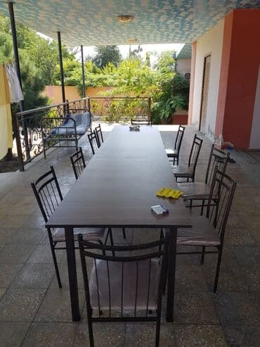 miz ustul: Mətbəx üçün, Yeni, Qatlanmayan, Stul — 21