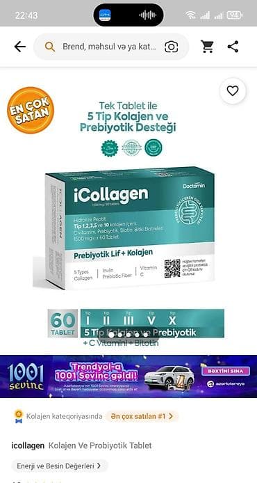 Trendyoldan alınıb baha ucuz satıram