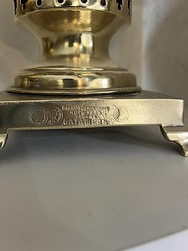 Старинный самовар, 1906 год, Латунь, Состояние: Отличное — 4