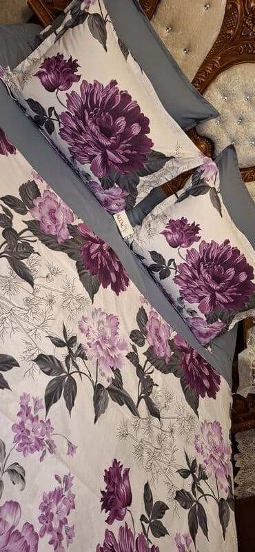 tek neferlik yataq desti: Новый Для взрослых Двуспальное 4 сезона Хлопок Комплект постельного белья, Бесплатная доставка — 4