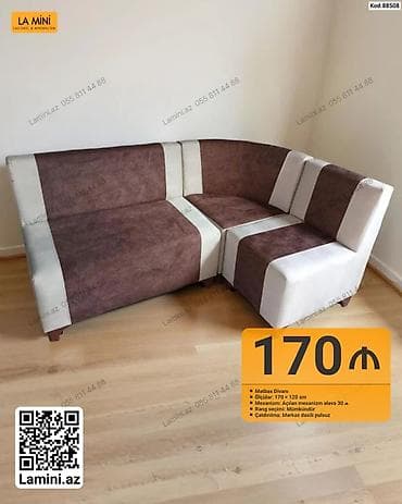 Mətbəx divanı – L şəkilli model • Ölçülər: 170 × 120 sm • Mexanizm lalafo.az -da Mətbəx divanı – L şəkilli model • Ölçülər: 170 × 120 sm • Mexanizm