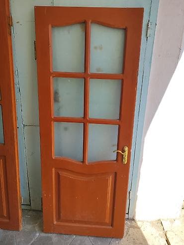 Перила: Taxta iç qapılar – şüşəli klassik model - Material: massiv taxta — 3